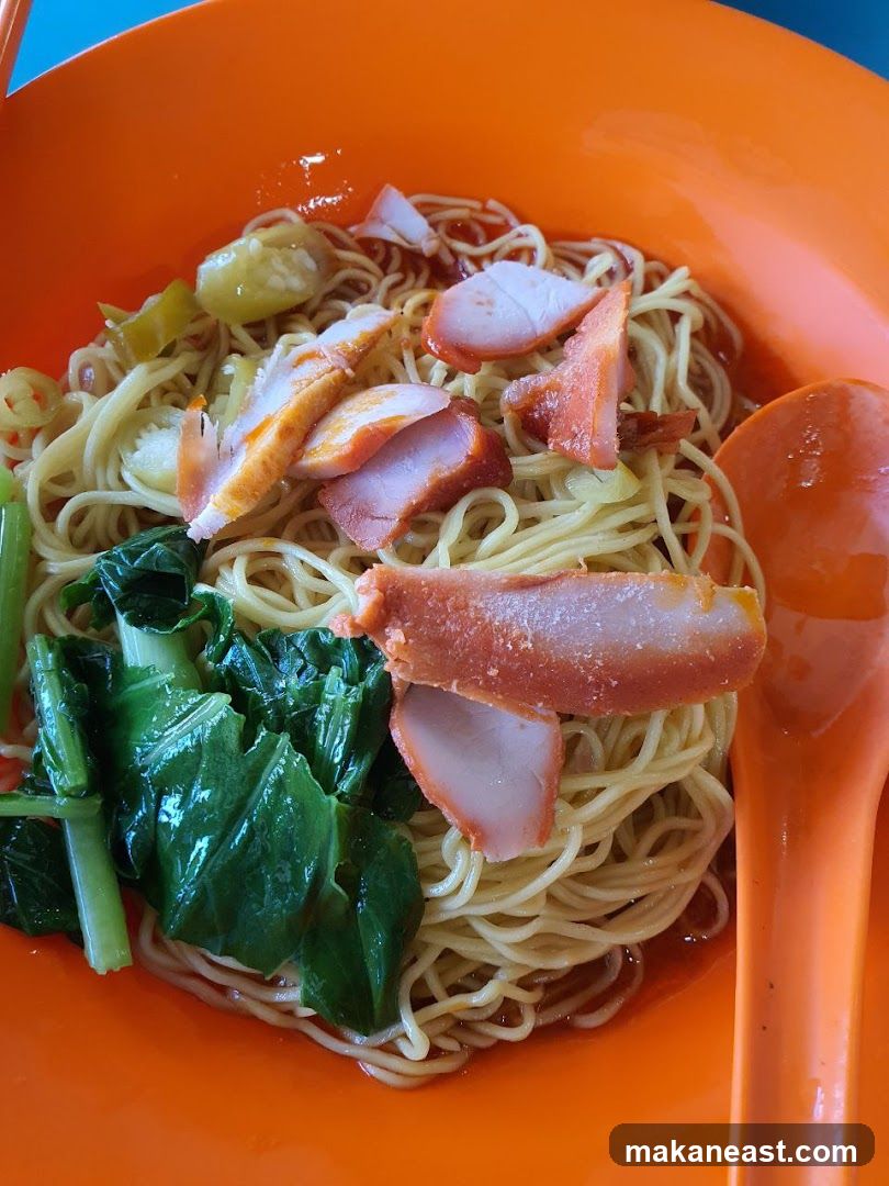 Noodles with Char Siu and Greens