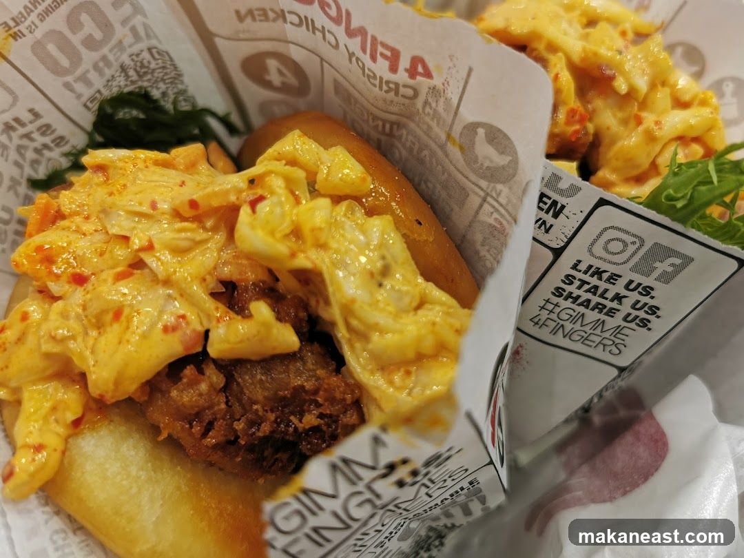 Crispy Chicken Burger and Side