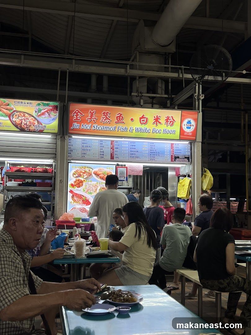 Food Stall with Diners