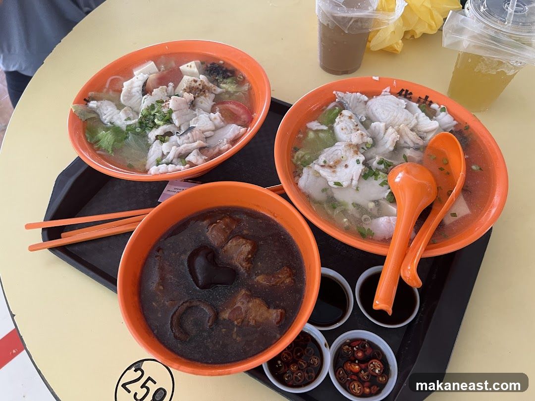 Fish Soup and Braised Meat