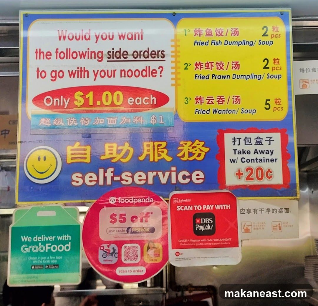 Side Orders and Take Away
