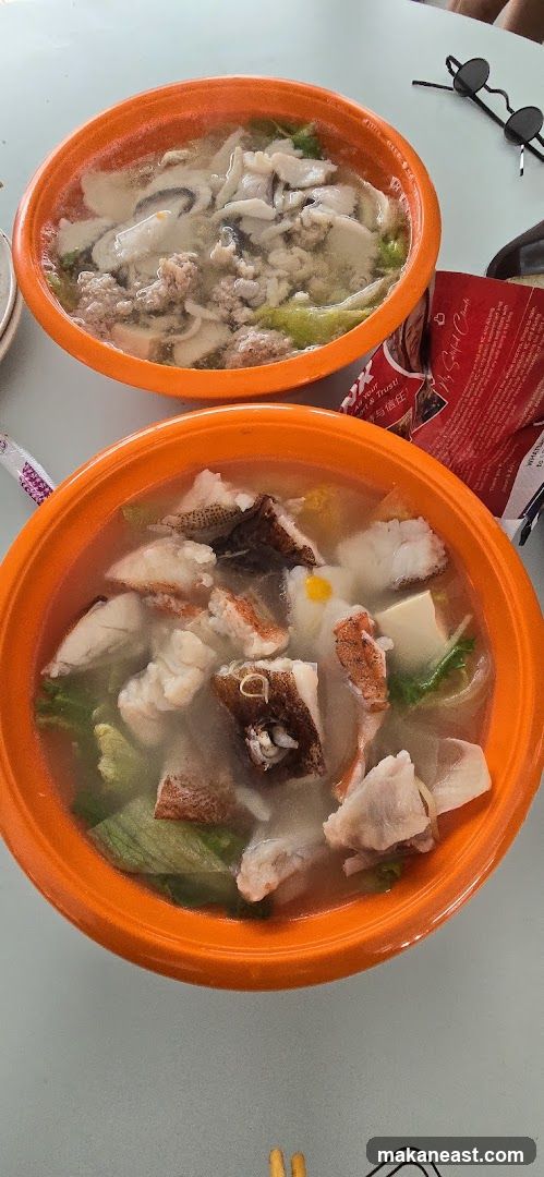 Two bowls of soup