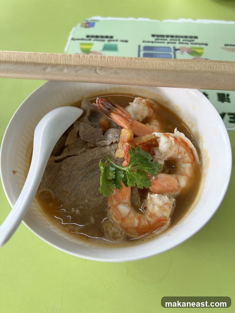 Bowl of Noodles with Shrimp