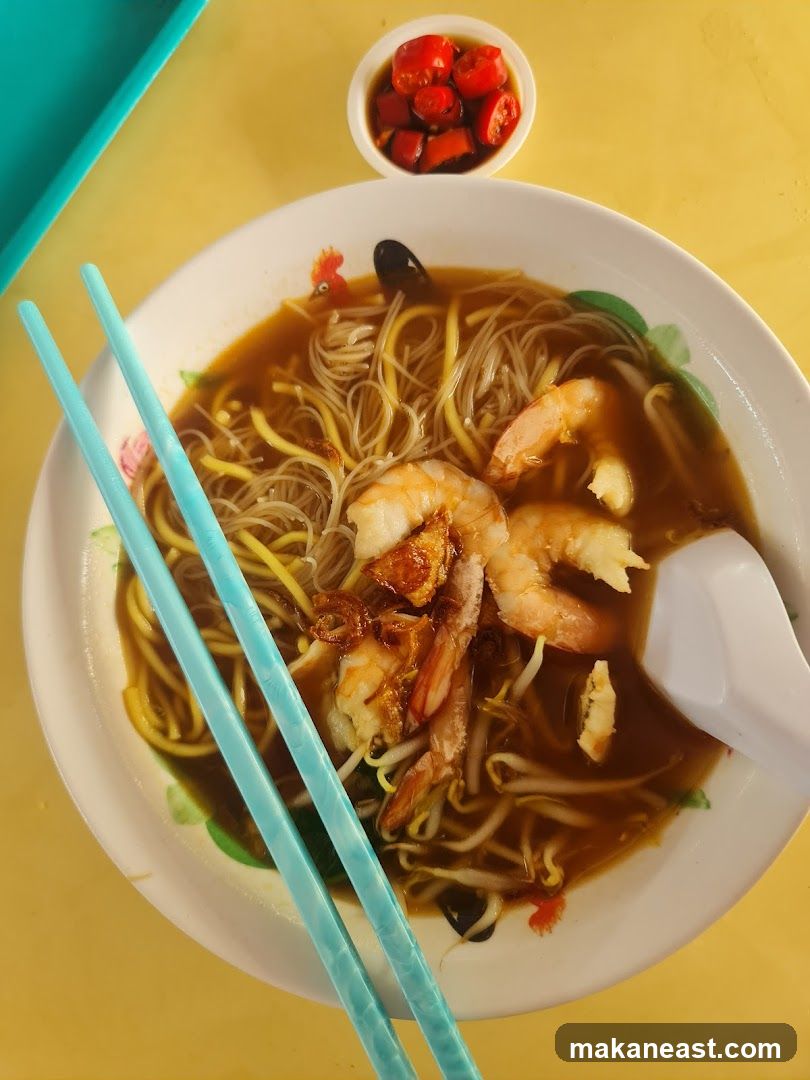 Noodle Soup with Shrimp