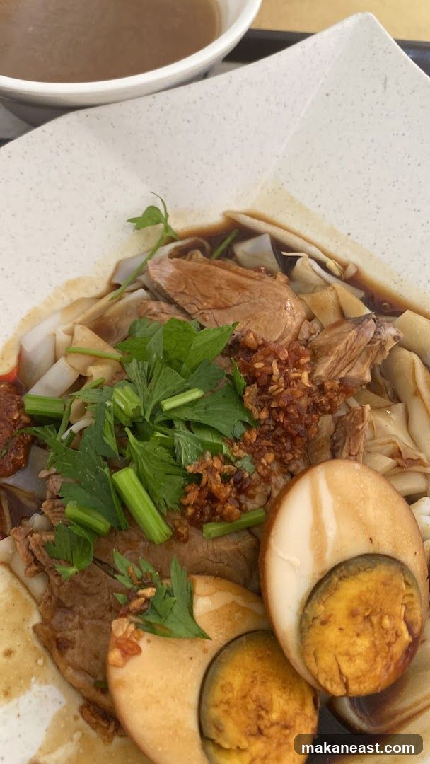 Duck Noodles with Braised Egg