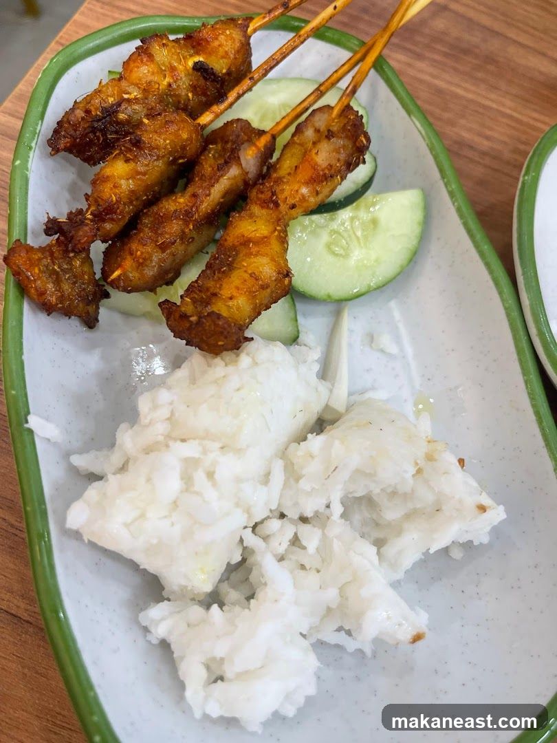Chicken Satay with Rice