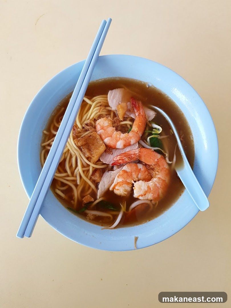 Bowl of Noodles with Shrimp