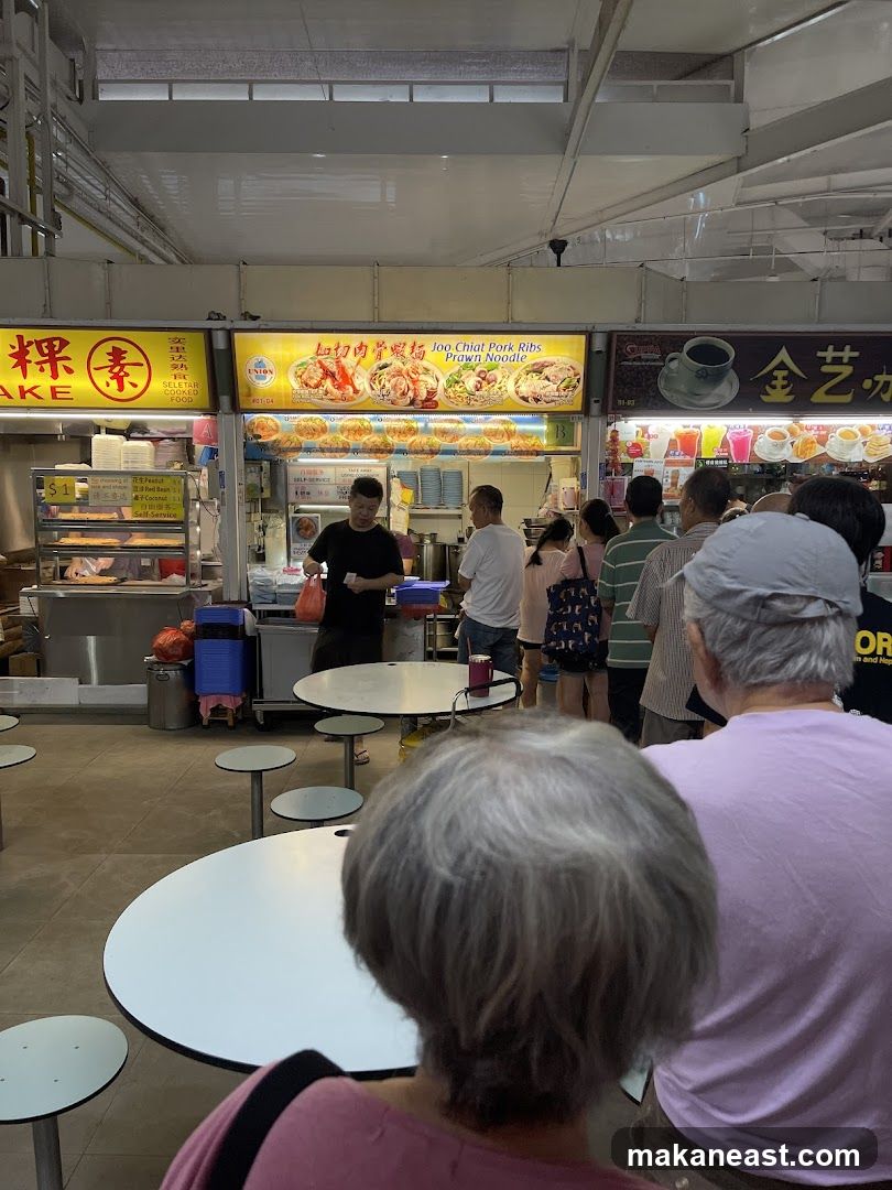 Food Stall with Customers