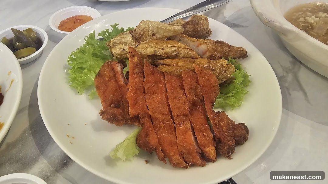 Fried Pork and Spring Rolls