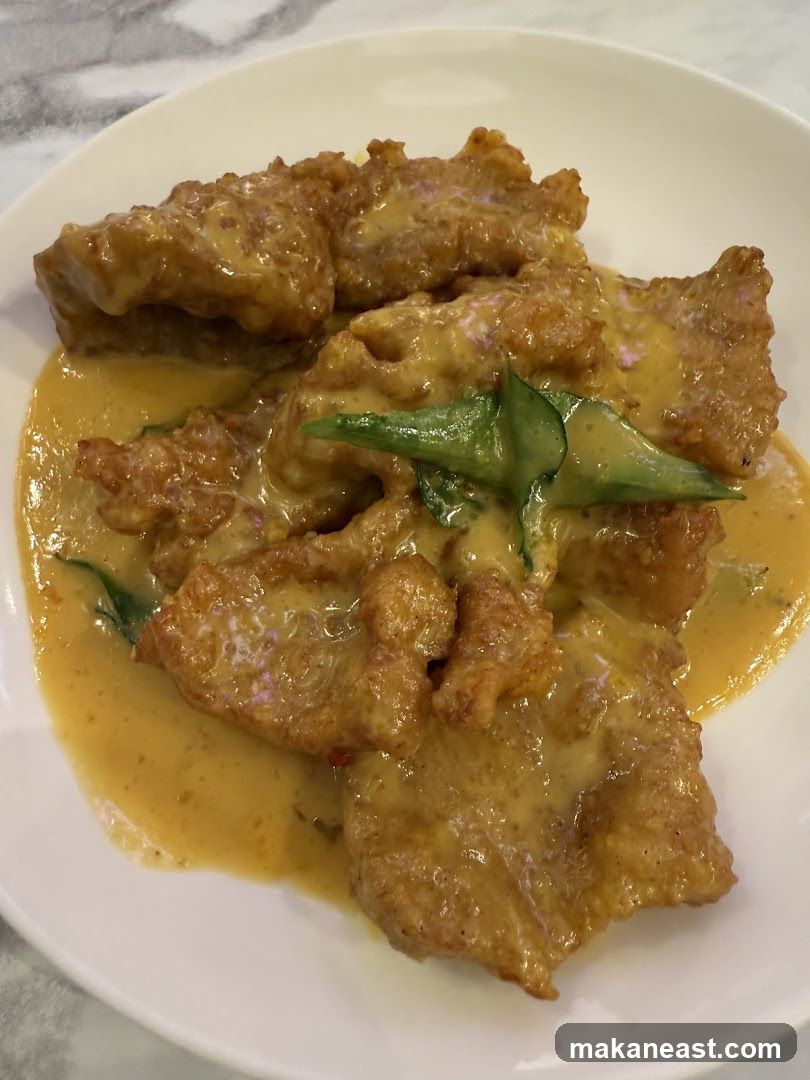 Salted Egg Yolk Fried Pork Belly