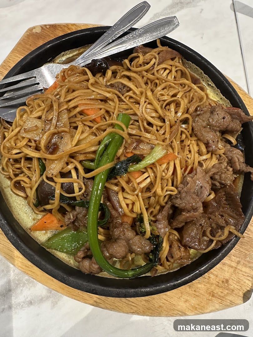 Sizzling Beef Noodles