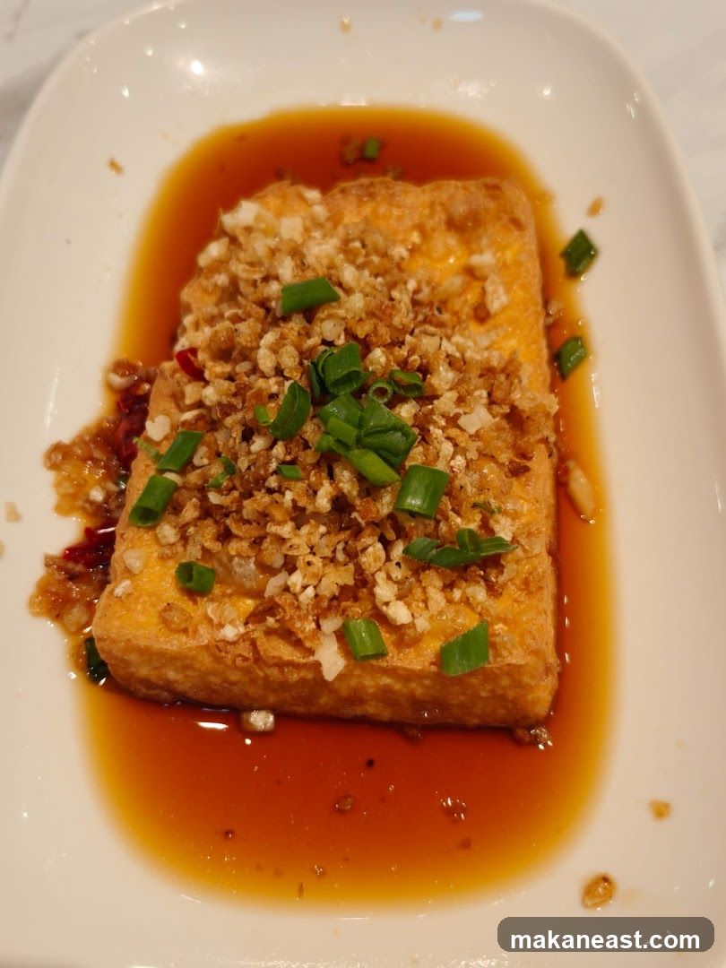 Fried Tofu with Garlic and Scallions