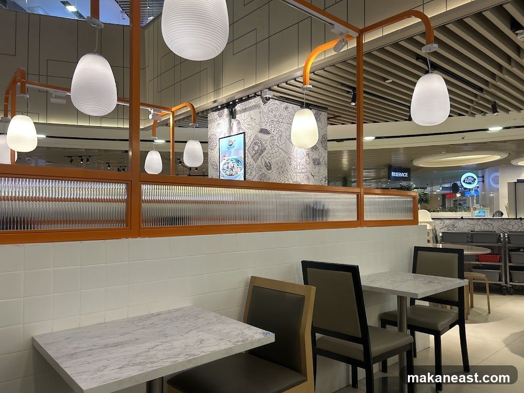 Restaurant Interior with Tables and Chairs
