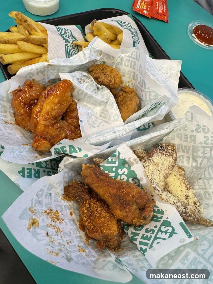 Chicken Wings and Fries
