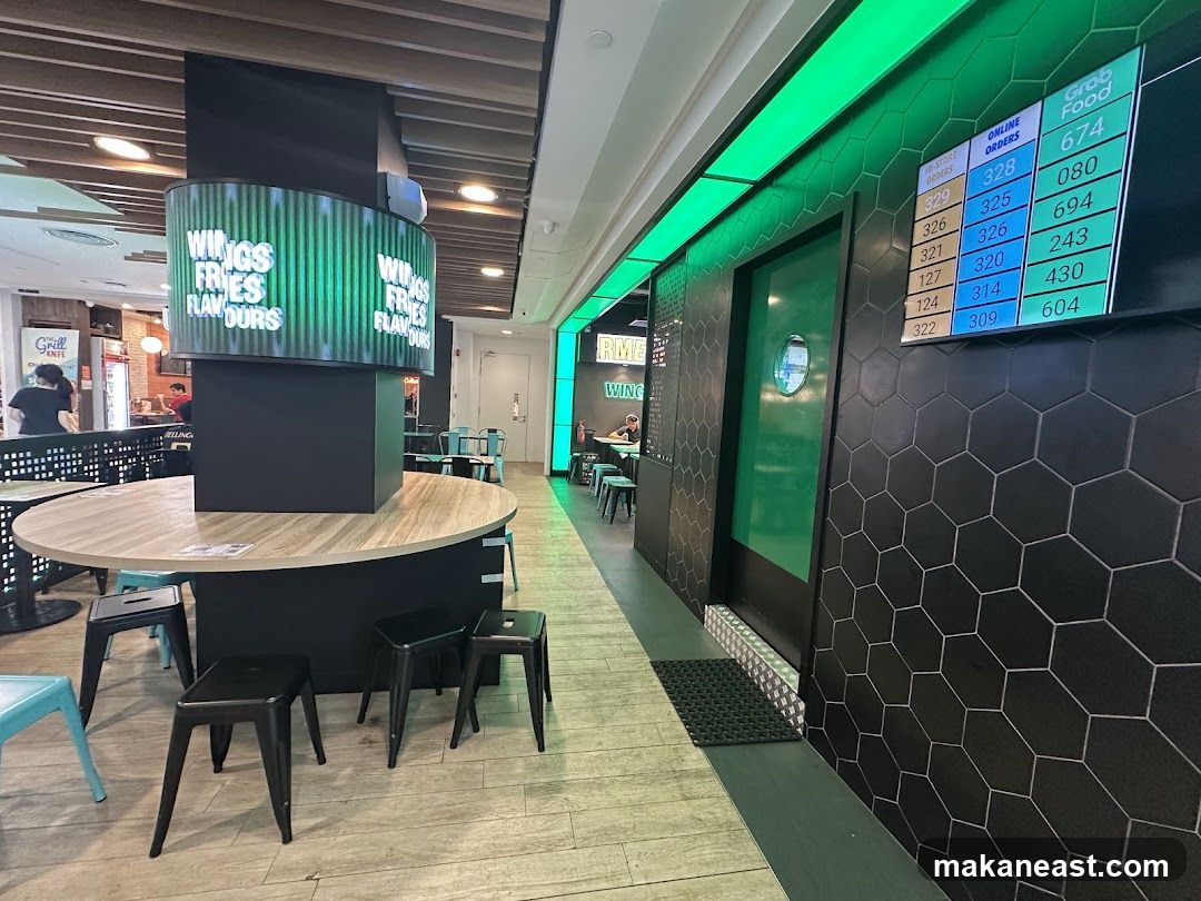 Restaurant Interior with Digital Menu