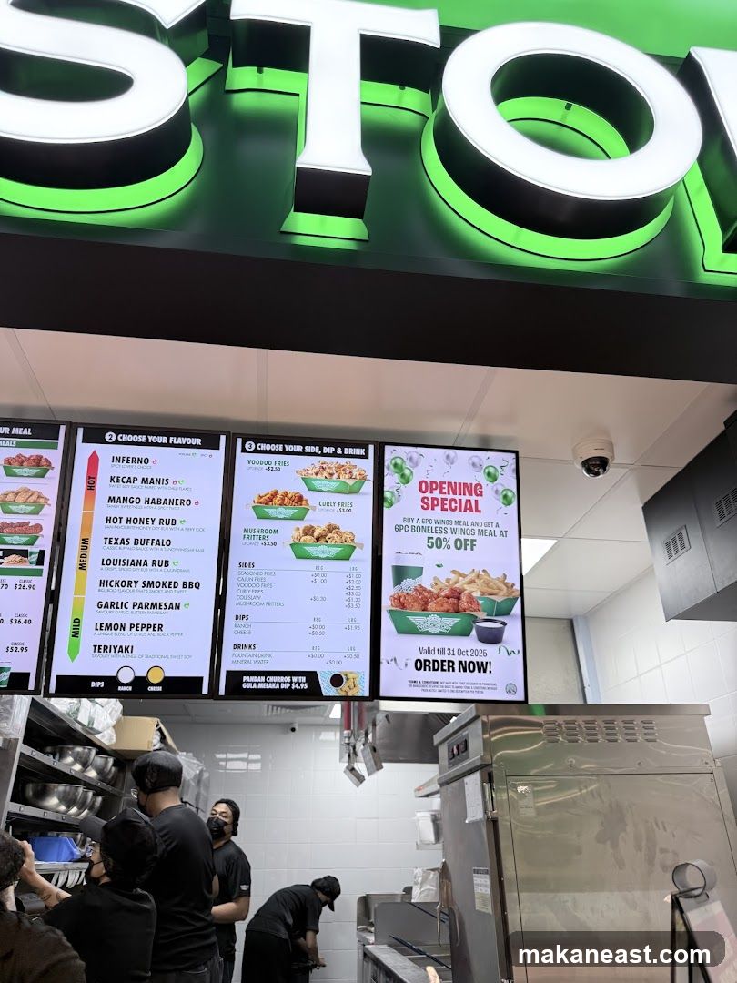 Restaurant Menu and Interior