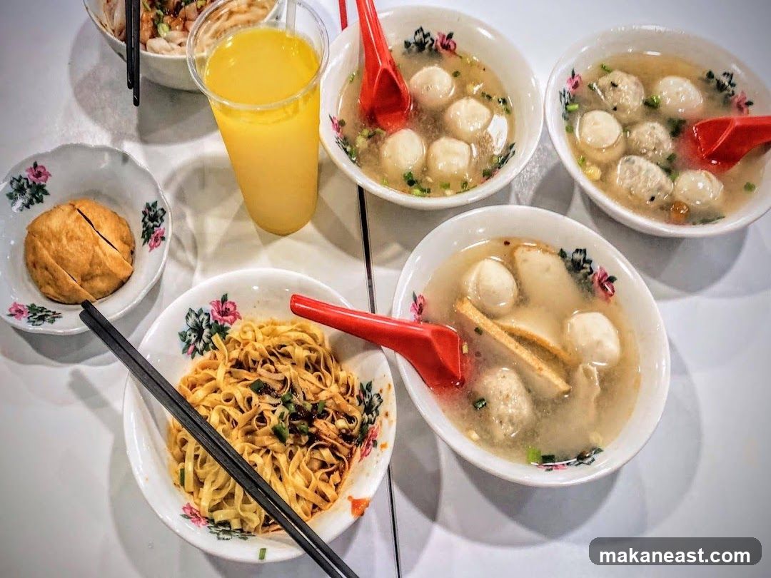 Noodle Soup and Side Dish