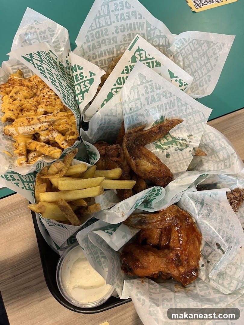 Chicken Wings and Fries