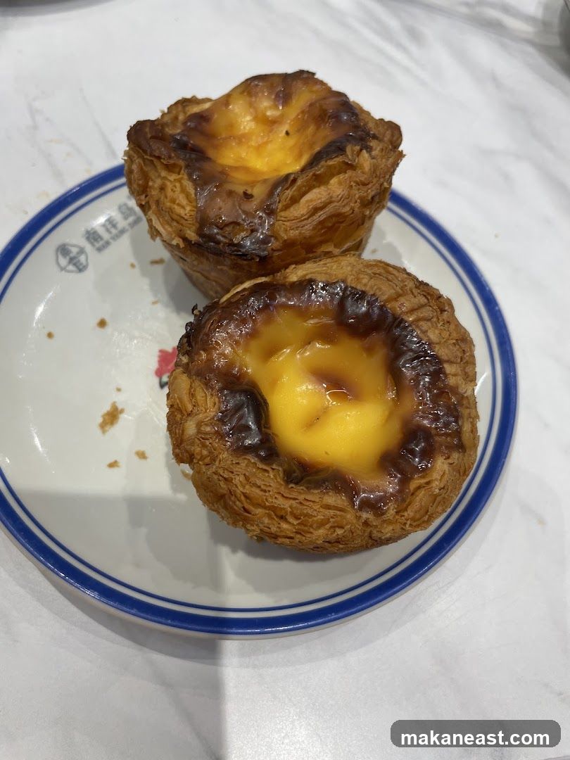 Two Portuguese Custard Tarts