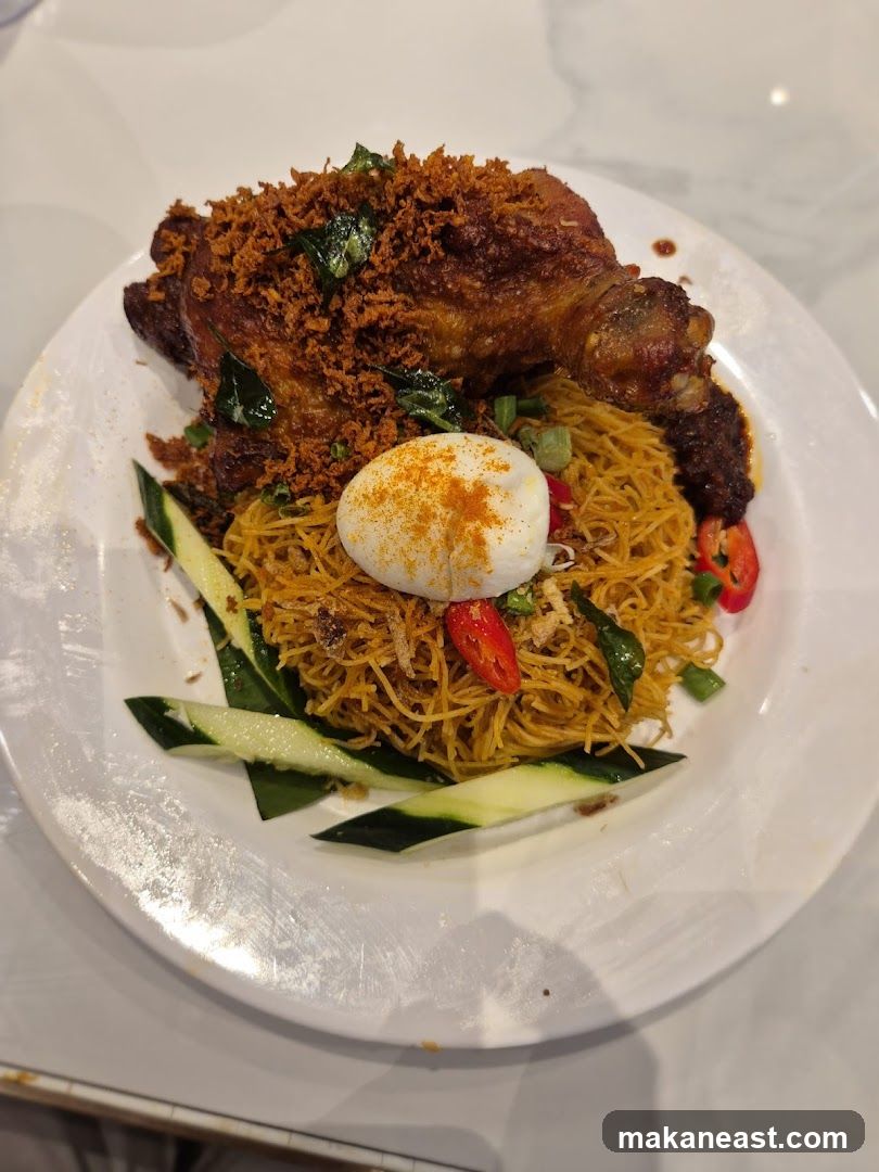 Fried Chicken with Noodles