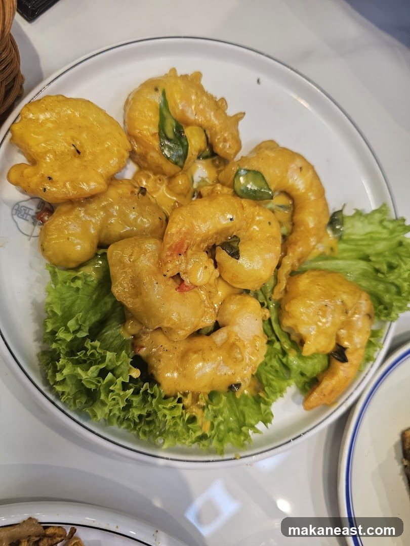 Salted Egg Yolk Prawns