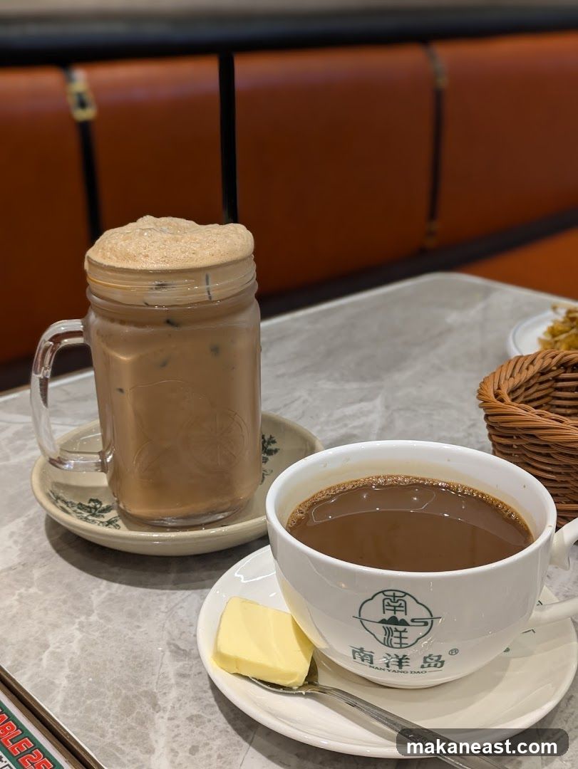 Coffee and Iced Milk Tea