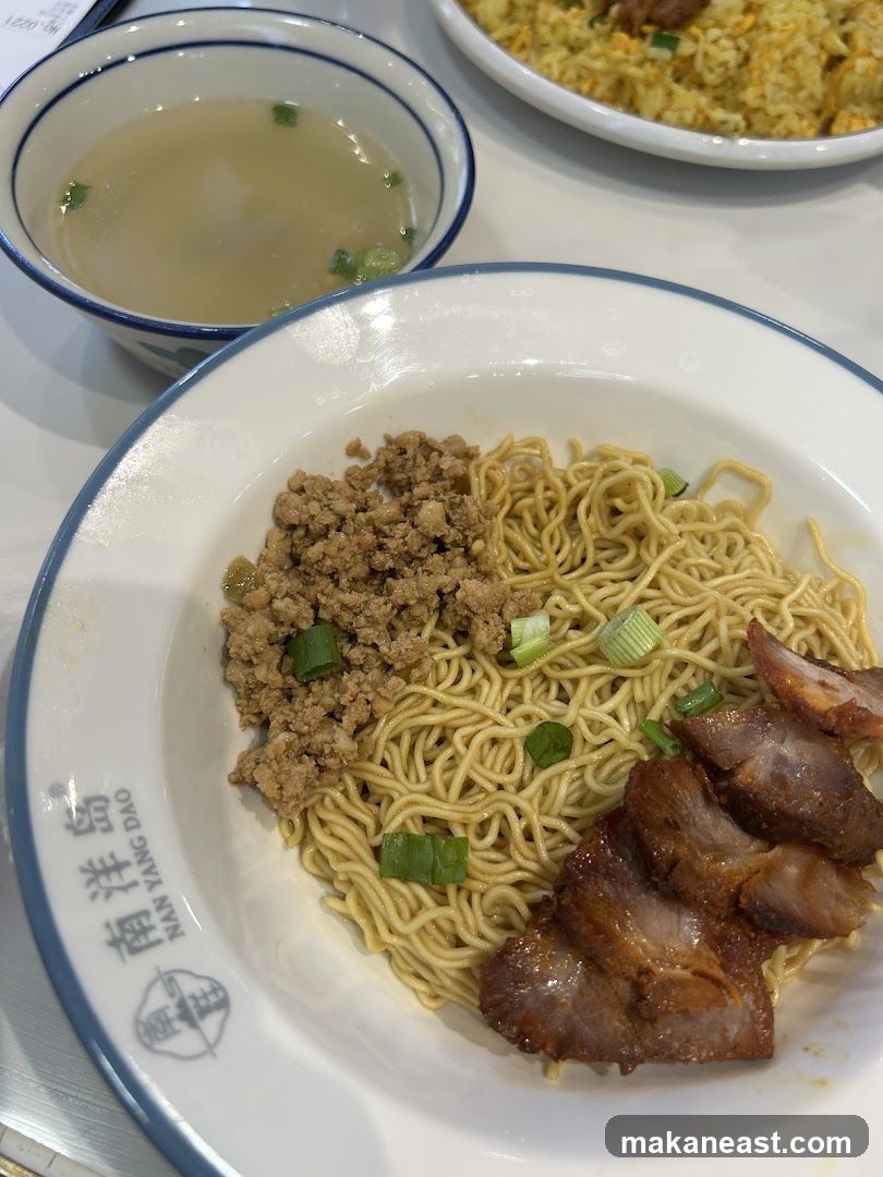 Noodles with Char Siu and Minced Meat