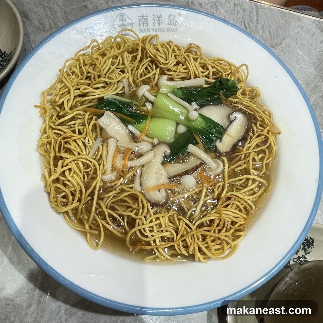 Crispy Noodles with Vegetables and Mushrooms