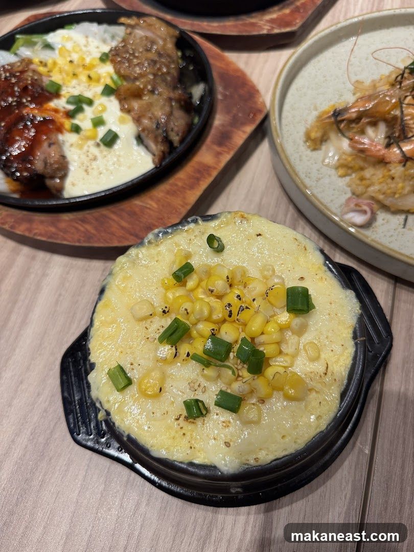 Dishes with Cheese and Corn