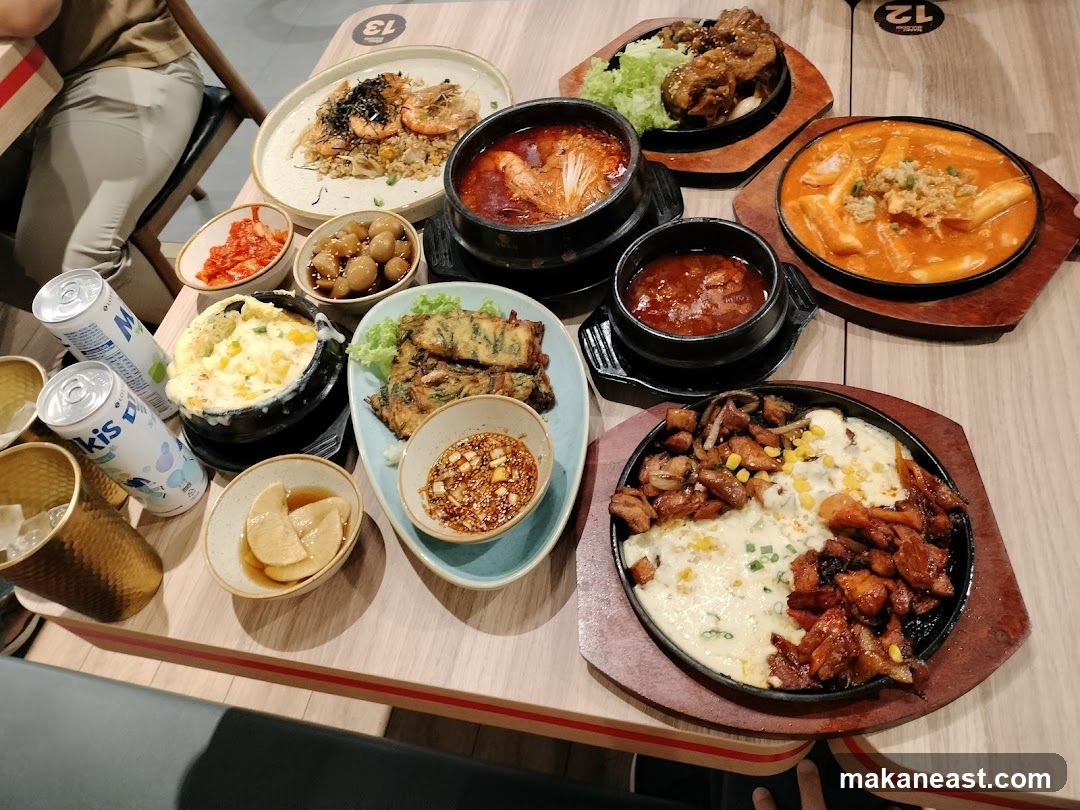 Korean Food Spread