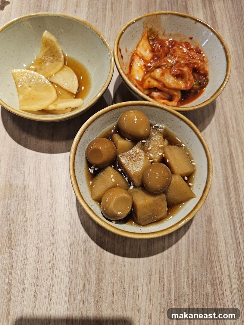 Three Bowls of Korean Side Dishes
