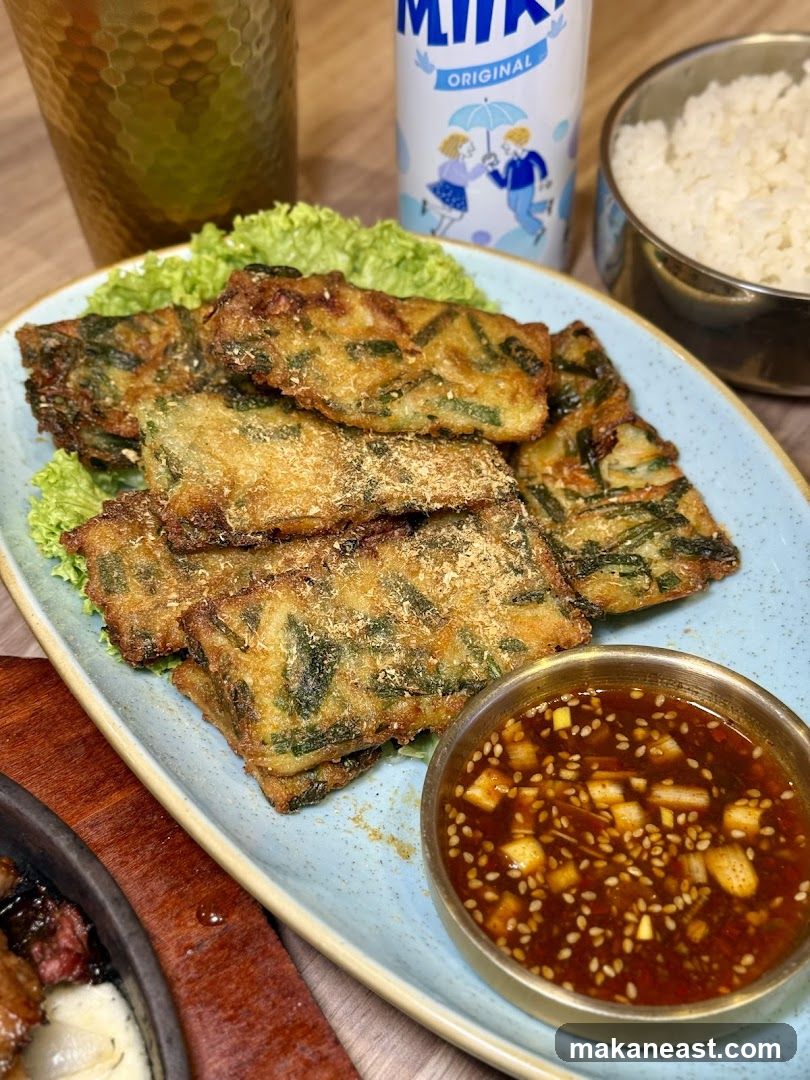Fried Vegetable Pancakes with Dipping Sauce