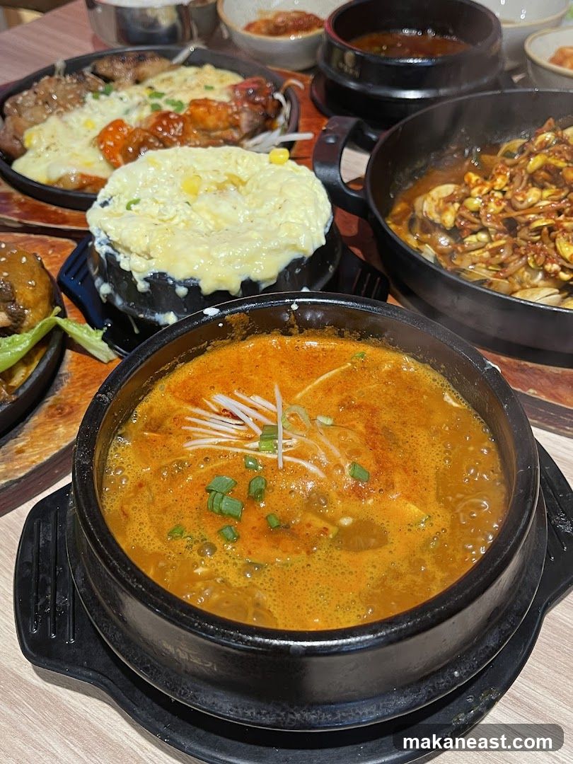 Korean Stew and Side Dishes