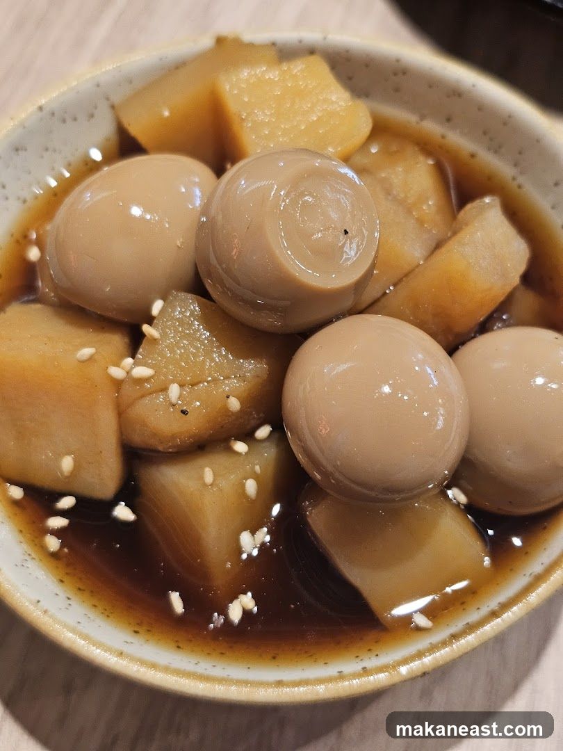Braised Quail Eggs and Daikon