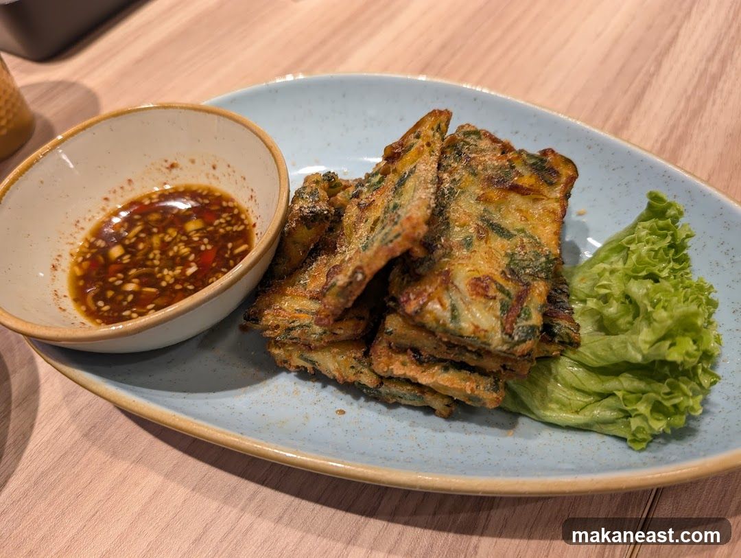 Vegetable Pancakes with Dipping Sauce