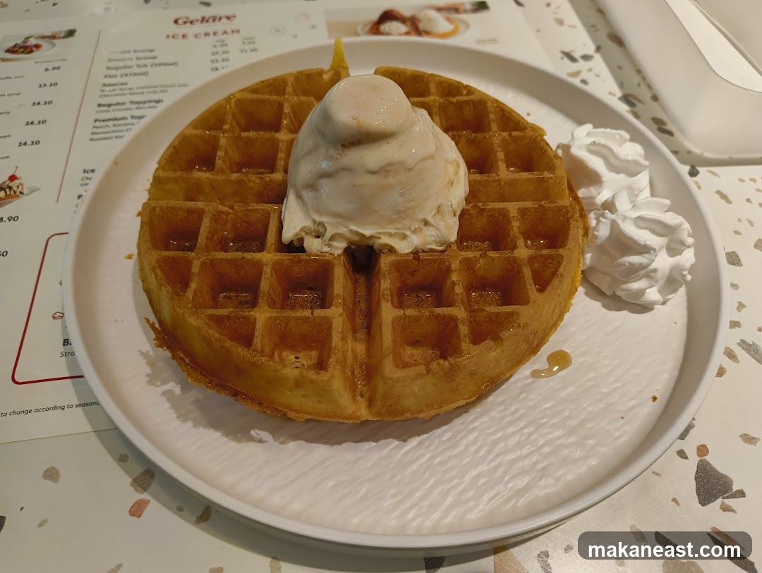 Waffle with Ice Cream