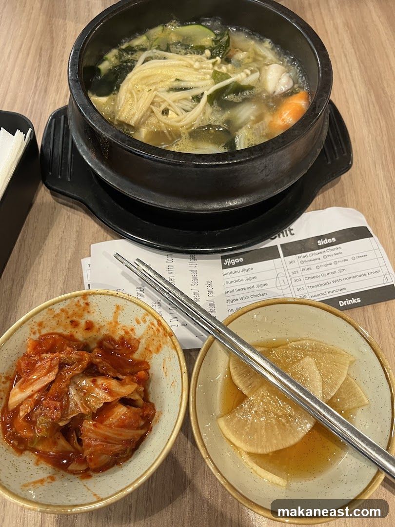 Korean Stew with Sides