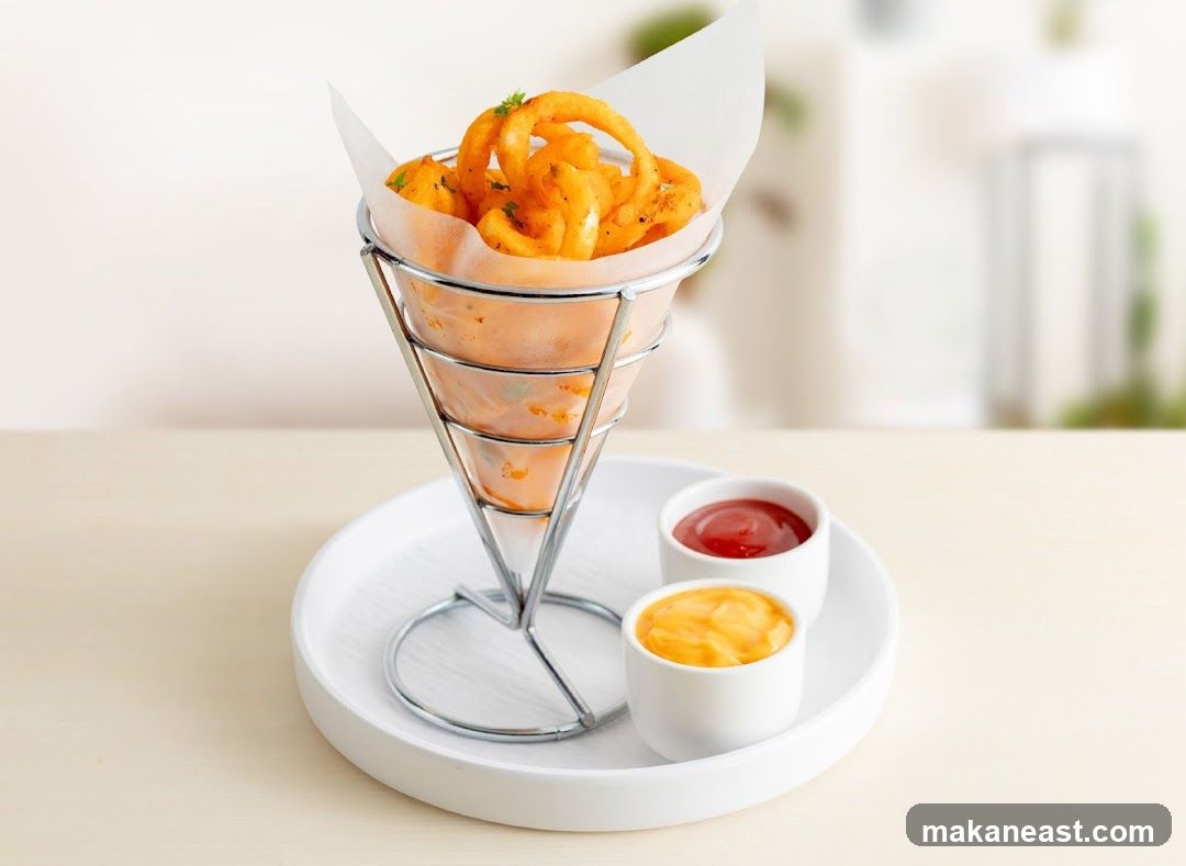 Curly Fries with Dipping Sauces