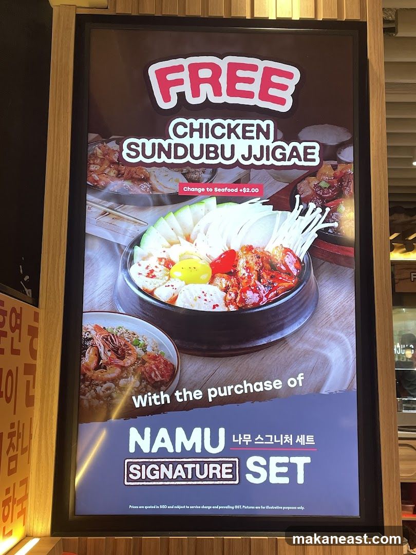 Free Chicken Sundubu Jjigae Promotion