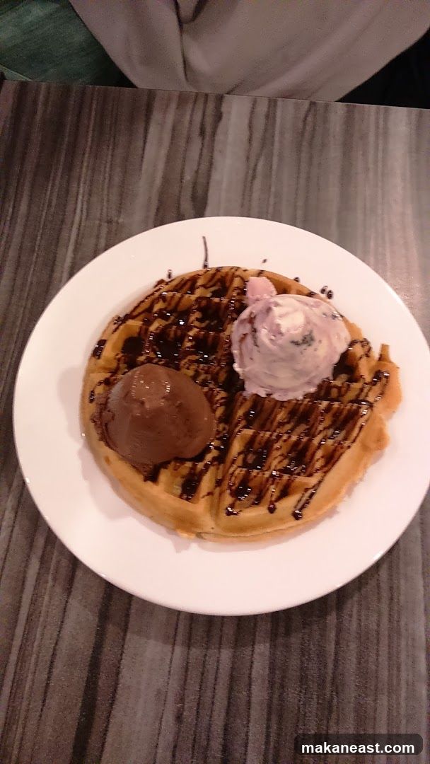Waffle with Ice Cream