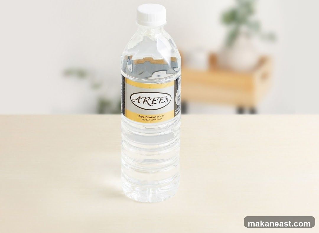 Bottle of AREES Pure Drinking Water