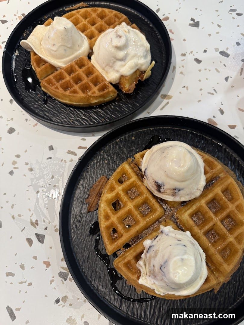 Waffles with Ice Cream