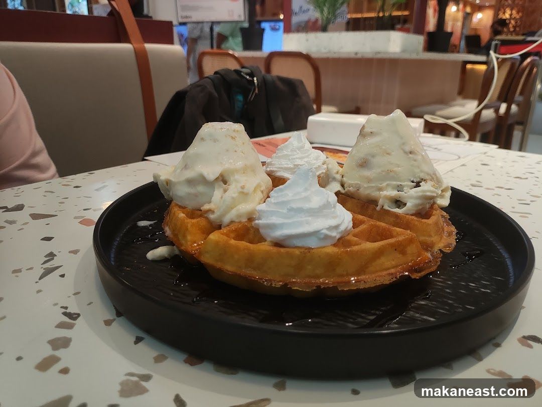 Waffle with Ice Cream