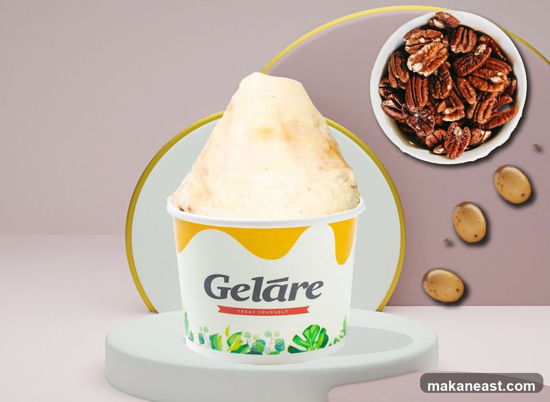Gelare Ice Cream Cup with Pecans