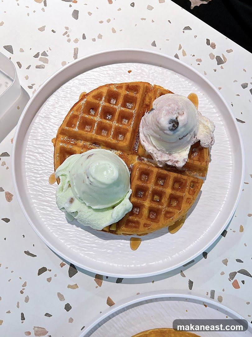Waffle with Ice Cream