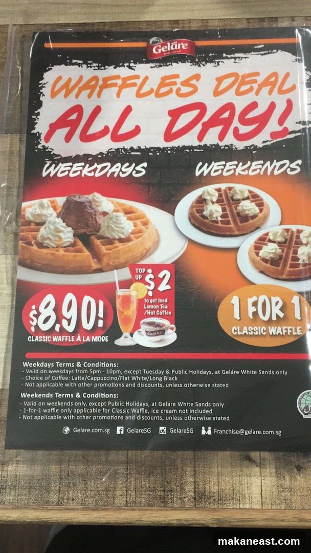 Gelare Waffles Deal
