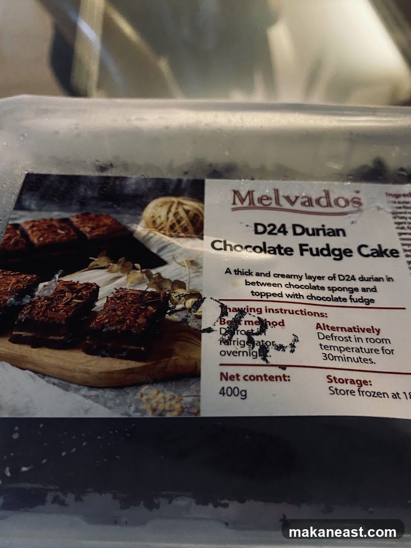 Melvados D24 Durian Chocolate Fudge Cake