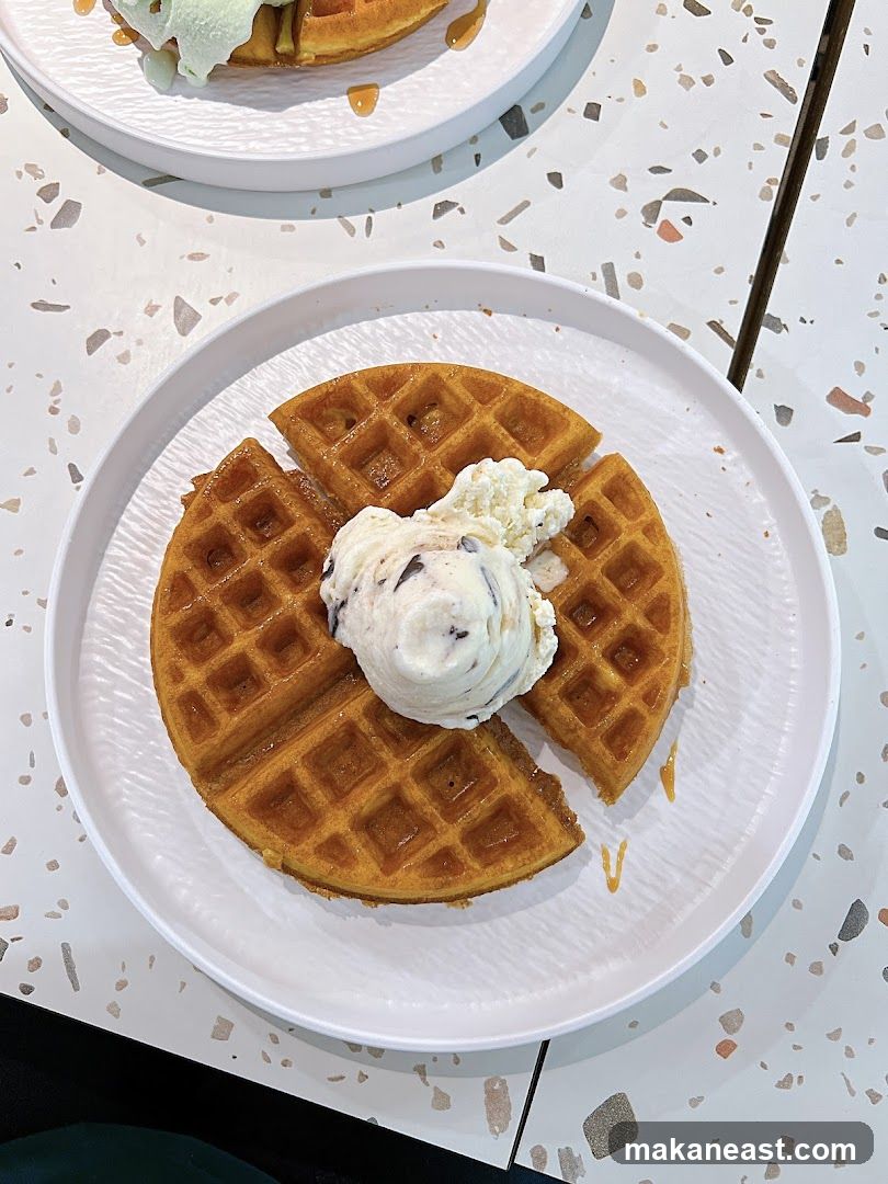 Waffles with Ice Cream
