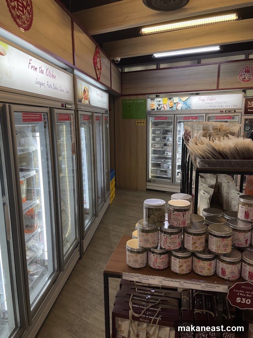 Store Interior with Refrigerated Goods and Packaged Treats