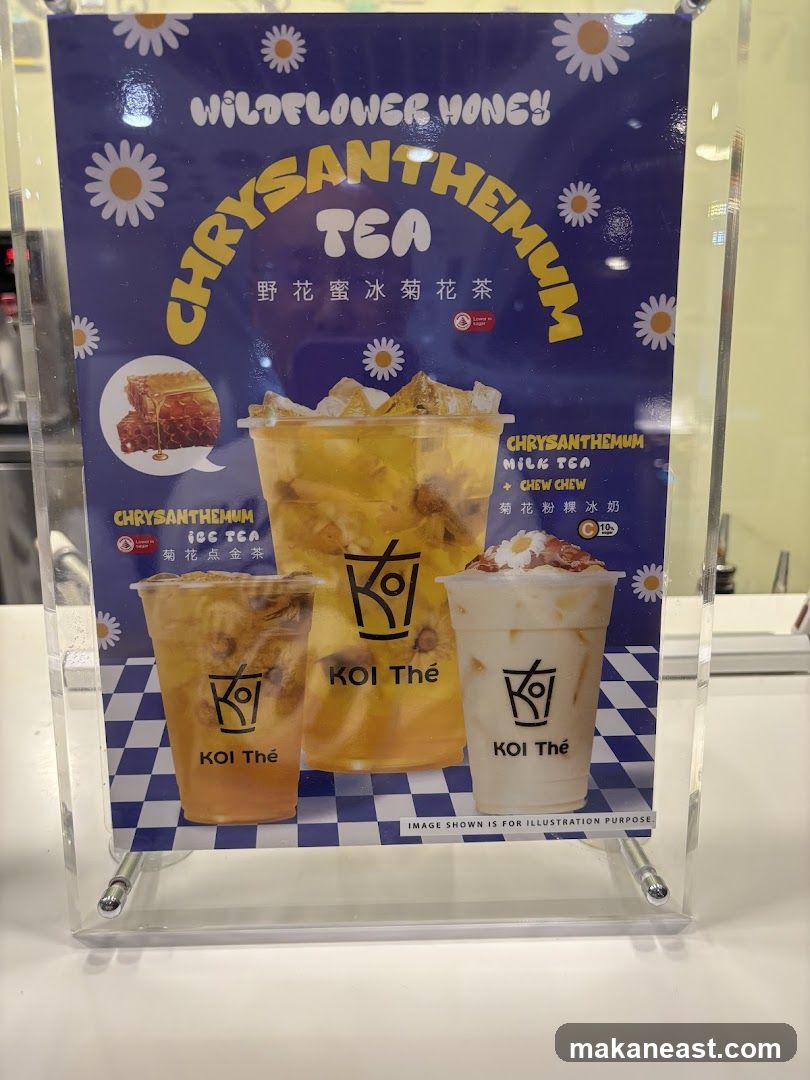 Chrysanthemum Tea Menu